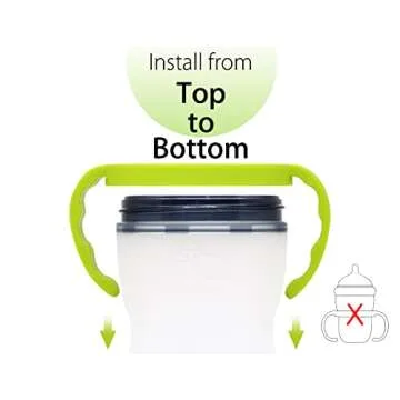 Explore Baby Bottle Handles for Comotomo Bottles in Green