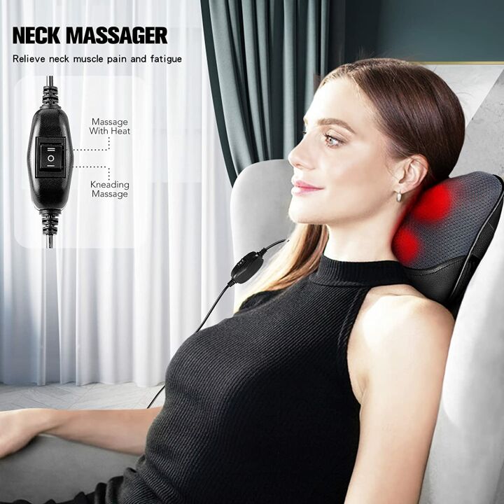 Shiatsu Neck and Back Massager Pillow with Heat