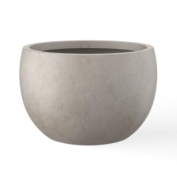 Kante 15.7" Dia Round Concrete Planter - Elegant & Durable
