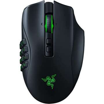Razer Naga Pro Wireless Gaming Mouse: Customizable 2, 6, 12-Button Side Plates, Focus+ 20K DPI, RGB ...