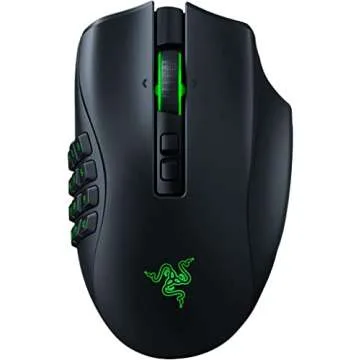 Razer Naga Pro Wireless Gaming Mouse: Customizable 2, 6, 12-Button Side Plates, Focus+ 20K DPI, RGB ...