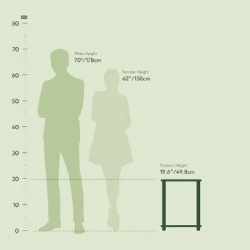 Furinno Simplistic End Table Set for Compact Living