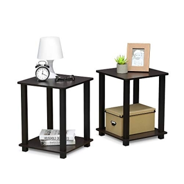 Furinno Simplistic End Table Set for Compact Living