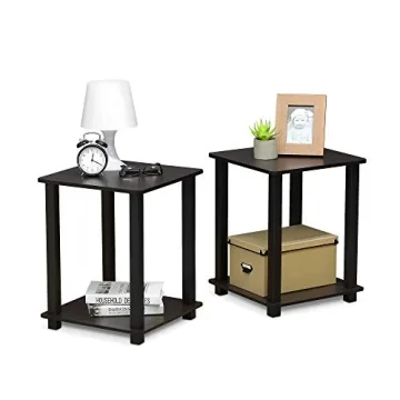 Furinno Simplistic End Table Set for Compact Living
