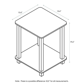 Furinno Simplistic End Table Set for Compact Living