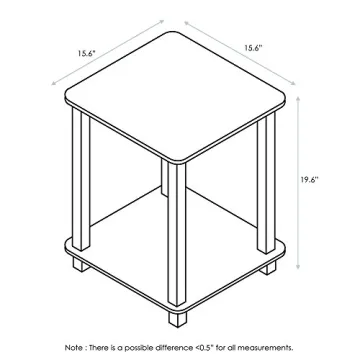 Furinno Simplistic End Table Set for Compact Living