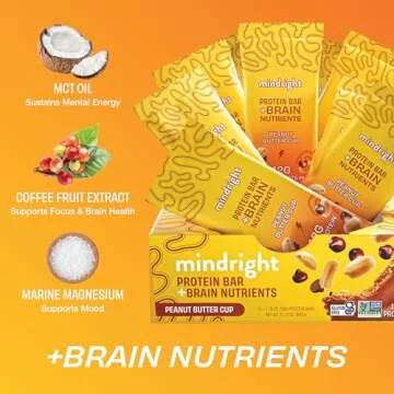Mindright Vegan Protein Bar - Enhance Mood & Focus