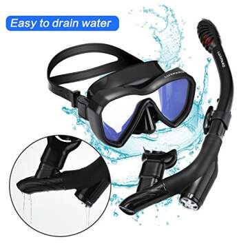 LUXPARD Snorkel Set - Anti-Fog, Stylish Mask & Tube