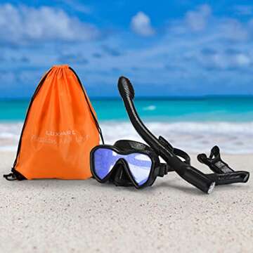 LUXPARD Snorkel Set - Anti-Fog, Stylish Mask & Tube