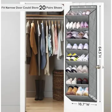 SLEEPING LAMB Over The Door Shoe Organizer for Space Saving