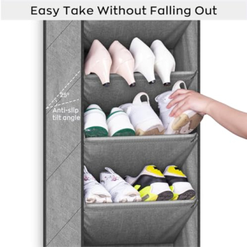 SLEEPING LAMB Over The Door Shoe Organizer for Space Saving