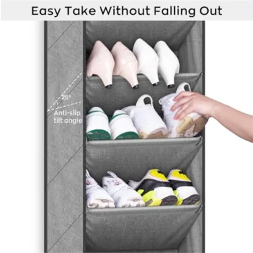 SLEEPING LAMB Over The Door Shoe Organizer for Space Saving