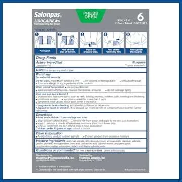 Salonpas Lidocaine 4% Gel-Patch for Ultimate Pain Relief