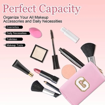 Personalized Small Makeup Bag for Women & Girls