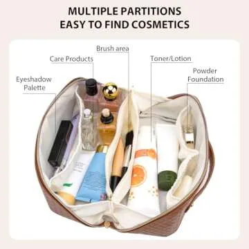 Large Capacity Travel Cosmetic Bag for Women