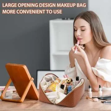 Large Capacity Travel Cosmetic Bag for Women