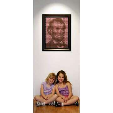 Penny Portrait Abraham Lincoln Kit - Unique DIY Craft Wall Art