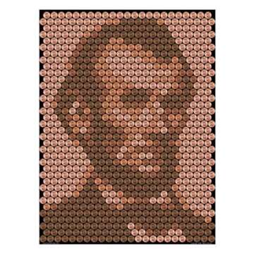Penny Portrait Abraham Lincoln Kit - Unique DIY Craft Wall Art