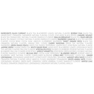 Tea Forte Holiday Tea Assortment 40 Count Gift Box