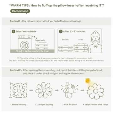 Sioloc Flower Shaped Throw Pillow, Fun Daisy Pillow, 15.7" Pink Flower Pillow Cute Decorative Seat Cushion Aesthetic Flower Plush Pillows for Bed Floor Couch Chair