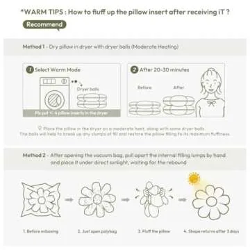 Sioloc Flower Shaped Throw Pillow Soft Decorative Cushion