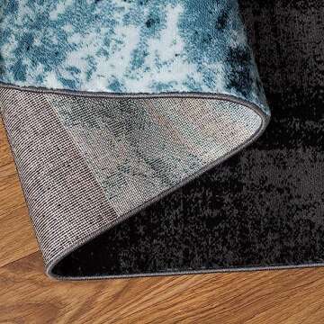 Rugshop Contemporary Abstract Circle Design Soft Area Rug 5'3" x 7'3" Gray