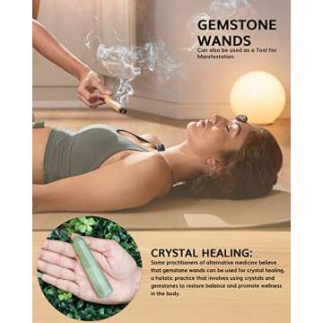 Green Jade Crystal - Healing Crystal Wands - Energy Stones and Crystals - Stone Wand - Green Jade Gemstone - Healing Wand - Gemstone Wand - Small Crystal Tower Bulk - Natural Stones