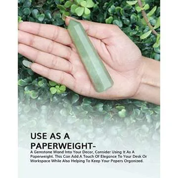 Green Jade Crystal - Healing Crystal Wands - Energy Stones and Crystals - Stone Wand - Green Jade Gemstone - Healing Wand - Gemstone Wand - Small Crystal Tower Bulk - Natural Stones