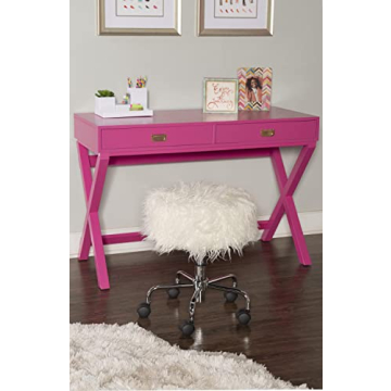 Stunning Raspberry Pink Writing Desk for Home Office