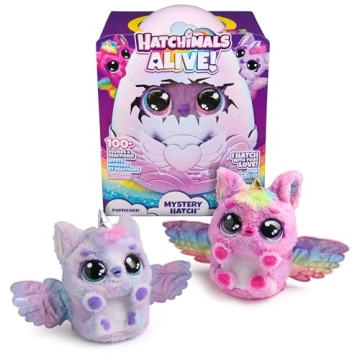 Hatchimals Alive, Mystery Hatch Pufficorn, Surprise Interactive Toy & Egg with Mist, Lights & Sounds...