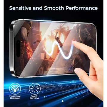 MAGIC JOHN iPhone 16 Pro Screen Protector 2 Pack