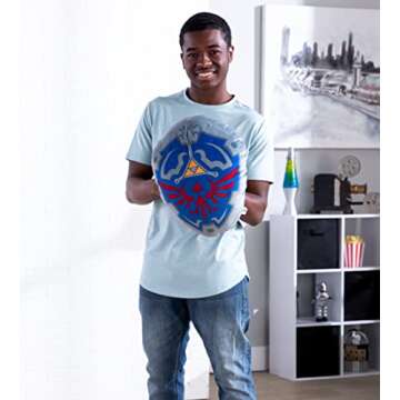 Club Mocchi-Mocchi- Nintendo The Legend of Zelda Plush - Hylian Shield Plushie - Legend of Zelda Tears of the Kingdom Collectible Squishy Plushies - 15 Inch, White