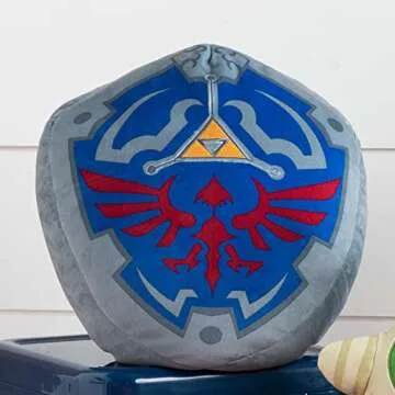 Club Mocchi-Mocchi- Nintendo The Legend of Zelda Plush - Hylian Shield Plushie - Legend of Zelda Tears of the Kingdom Collectible Squishy Plushies - 15 Inch, White