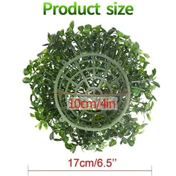 Tifuly 4pcs Artificial Boxwood Topiary Balls for Decor