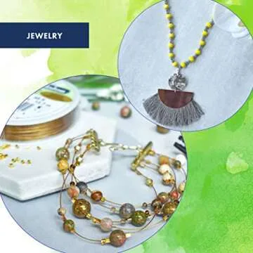 Beadalon 7 Strand Stainless Steel Bead Stringing Wire, 0.018 in / 0.46 mm, Bright, 100 ft / 31 m