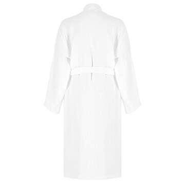 ORMES Muslin Unisex Bathrobe Women & Men, Turkish 100% Cotton Kimono Lightweight Robe | Long Robes Soft, Absorbent, Spa robes