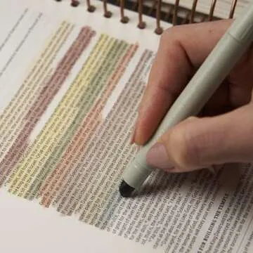 BLIEVE - Gel Highlighters, Bible Highlighters No Bleed, Cute Bible Journaling School Supplies, 8 Pack Assorted Colors, Study Gel Highlighters Set And Bible Accessories (Earthy)