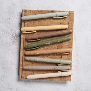 BLIEVE - Gel Highlighters, Bible Highlighters No Bleed, Cute Bible Journaling School Supplies, 8 Pack Assorted Colors, Study Gel Highlighters Set And Bible Accessories (Earthy)