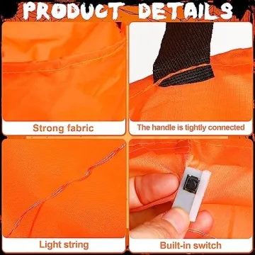 LED Light Halloween Candy Bags for Kids - Festive Treats