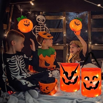 LED Light Halloween Candy Bags for Kids - Festive Treats