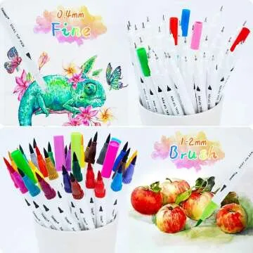 Buy Dual Brush Marker Pens for Art and Crafting