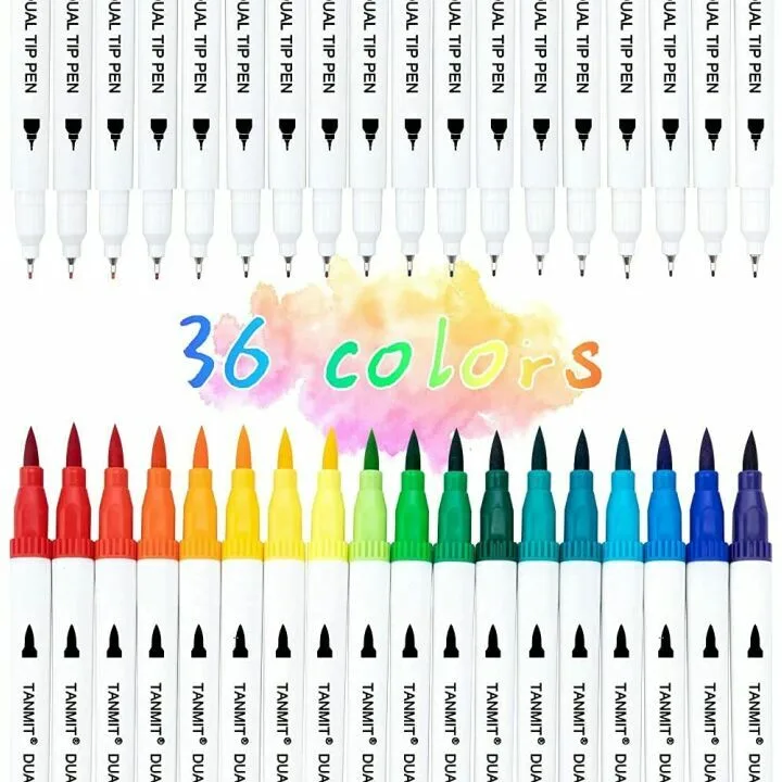 Buy Dual Brush Marker Pens for Art and Crafting