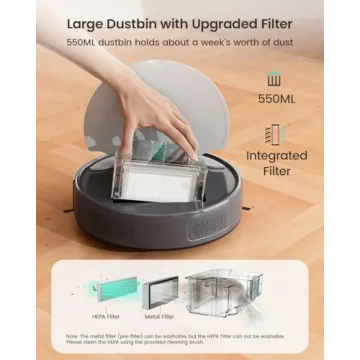 Lefant M310 Robot Vacuum with Strong Suction and Smart Tech