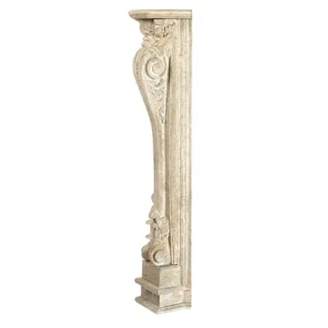 Stunning Distressed Cream Decorative Wood Fireplace Mantel