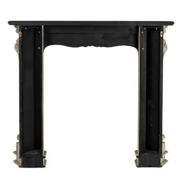 Stunning Distressed Cream Decorative Wood Fireplace Mantel