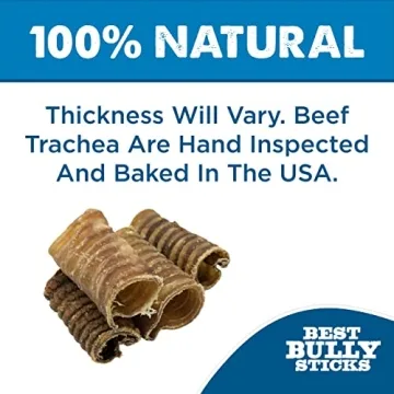 Premium Beef Trachea Dog Chews - All-Natural Treats