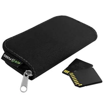 Eco-Fused Memory Card Case - Fits up to 22x SD, SDHC, Micro SD, Mini SD and 4X CF - Holder with 22 Slots