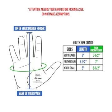 Nxtrnd G1 Youth Football Gloves Superior Grip Comfort