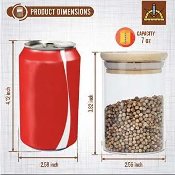 Shop PreZervers Spice Jars - 12 pcs Glass & Bamboo Lids