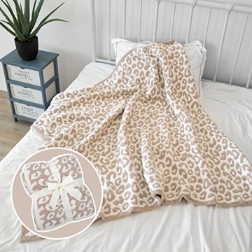 Luxurious Soft Micro Plush Leopard Blanket for Gifting